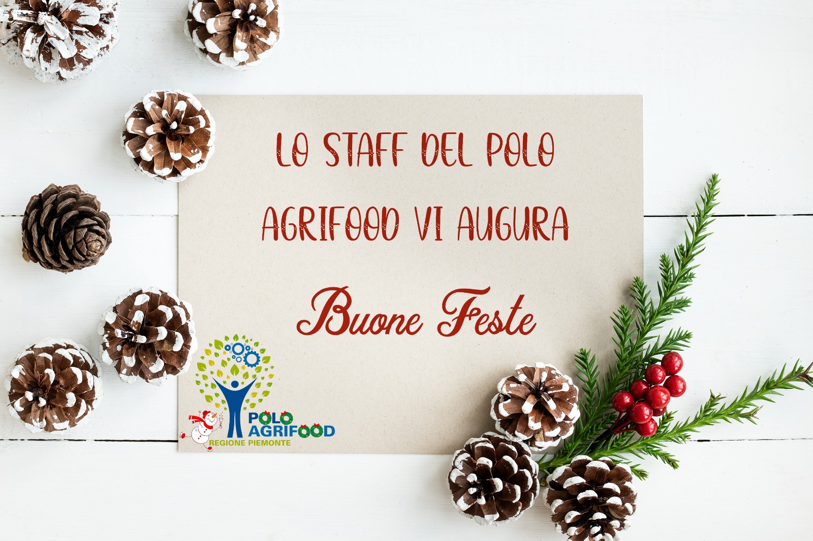 Lo staff MIAC-Polo AGRIFOOD vi augura Buon Natale 